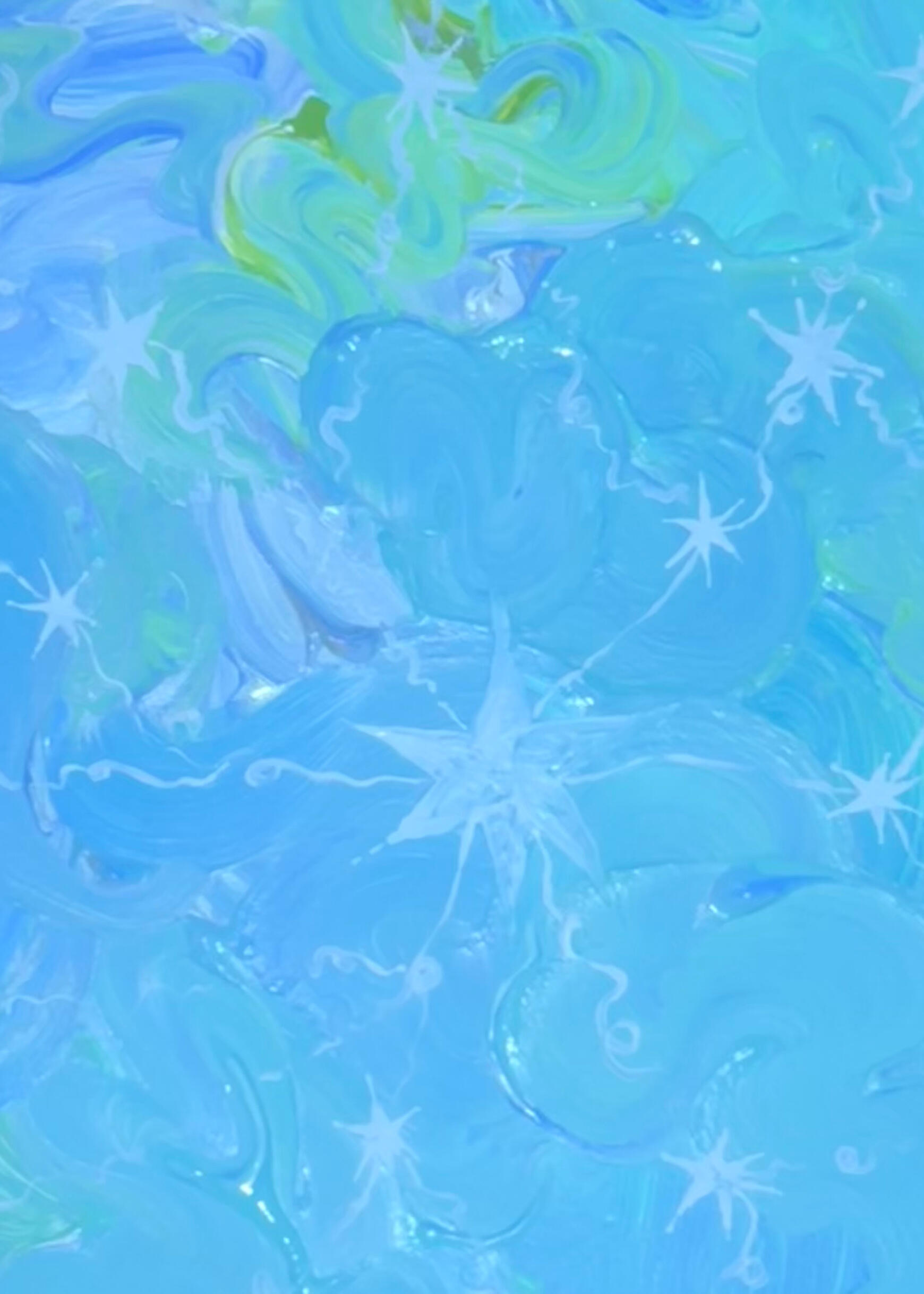 Oceanic Flowers 2024; Acrylic on canvas; Given 2024